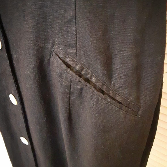 Worthington Linen Dress with Abalone Shell Buttons - Picture 12 of 16